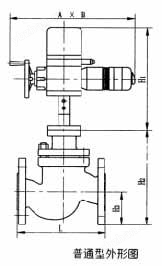 ZAZP直通调节阀结构图